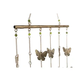 Dekoratīvās figūriņas Home ESPRIT Bronza Tauriņi Shabby Chic 37 X 2 X 88 CM