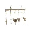 Dekoratīvās figūriņas Home ESPRIT Bronza Tauriņi Shabby Chic 37 X 2 X 88 CM