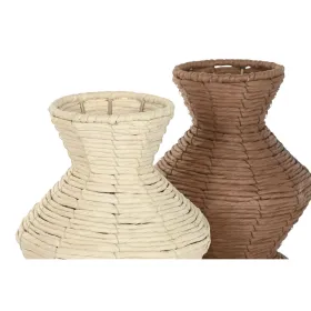 Vāze Home ESPRIT Brūns Dabisks Urbāns 20 x 20 x 70 cm (2 gb.)