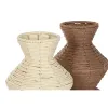 Vaza Home ESPRIT Ruda Natūralus Miesto 20 x 20 x 70 cm (2 vnt.)