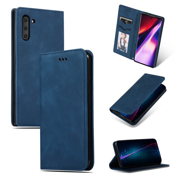 Case Business Style Samsung A715 A71 dark blue