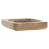 Sulaiņa Paplāte Home ESPRIT Brūns Mango koks 9,5 x 9,5 x 2 cm (2 gb.)