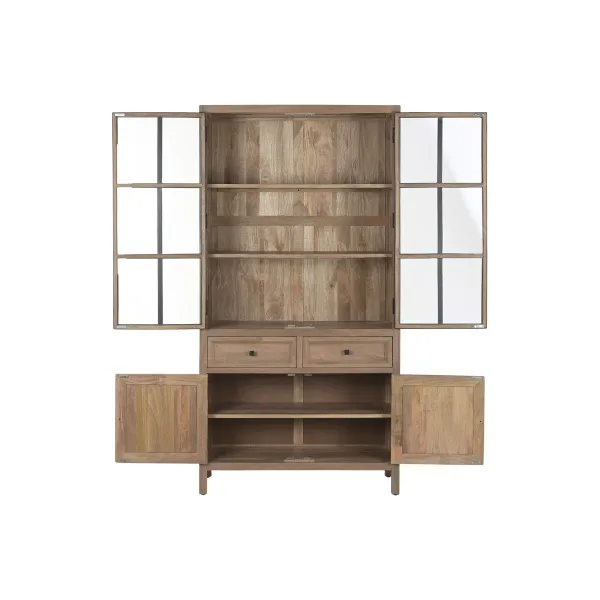 Displejaj stends Home ESPRIT Metāls Mango koks 100 X 42 X 195 CM