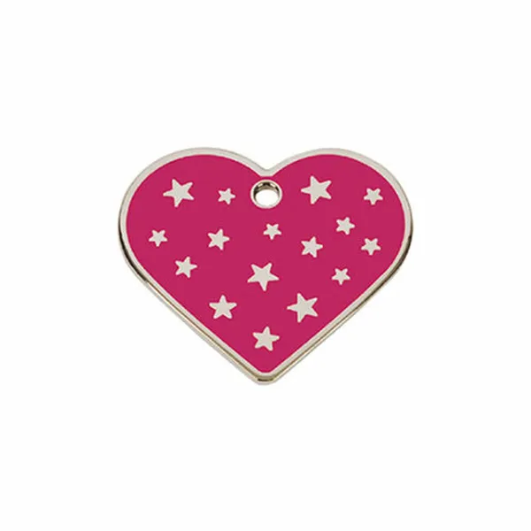 Identification plate for collar Imarc PetScribe Passion Pink Silver