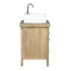 Spintelė po praustuvu Home ESPRIT Keramikinis Mango mediena 81 X 56 X 78 CM