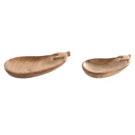 Galda rotājums Home ESPRIT Brūns Akācija 28 X 14 X 2,5 CM (2 gb.)