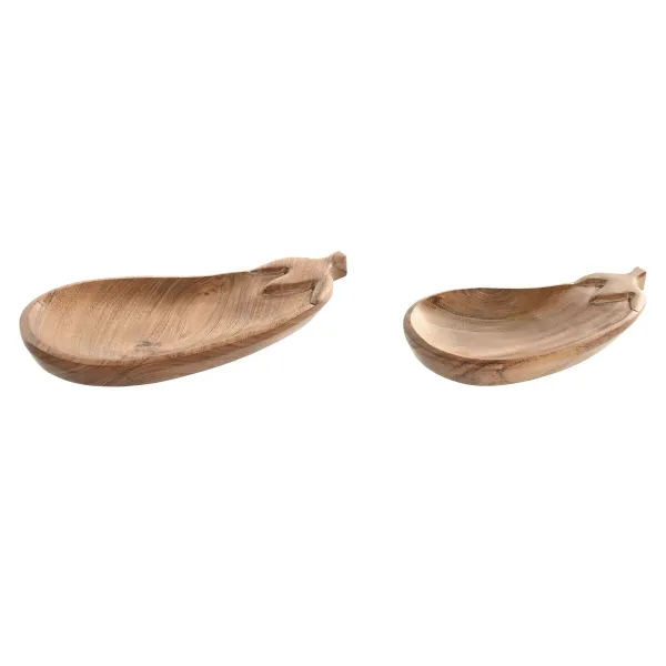 Puošmena Home ESPRIT Ruda Akacija 28 X 14 X 2,5 CM (2 vnt.)