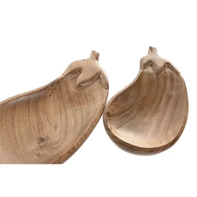 Galda rotājums Home ESPRIT Brūns Akācija 28 X 14 X 2,5 CM (2 gb.)