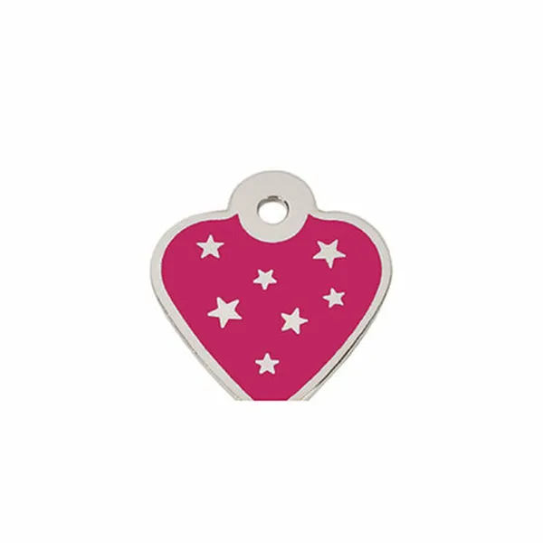 Identification plate for collar Imarc PetScribe Passion Pink Silver