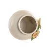 Vaza Home ESPRIT Geltona Rusvai gelsva Keramikinis Shabby Chic 26 x 26 x 24 cm