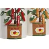 Vaza Home ESPRIT Balta Raudona Žalia Keramikinis Miesto Pipirai 22 x 22 x 28 cm (2 vnt.)