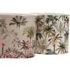 Kabantis šviestuvas Home ESPRIT Žalia Spalvotas Keramikinis Tropinis 13,6 X 13,6 X 11,8 CM (3 Dalys) (2 vnt.)