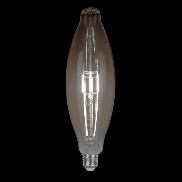 LED VINTAGE SPULDZE AR REGULIĒJAMU GAISU 5W E27 D125 2800-3200K KŪPINĀTS STIKLS