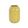 Vase Home ESPRIT Mustard Iron Urban Lacquered 36 x 36 x 51 cm