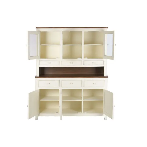 Displejaj stends Home ESPRIT Krēmkrāsa Tumši brūns Mango koks Koks MDF 150 X 45 X 190 CM
