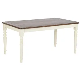 Pusdienu galds Home ESPRIT Brūns Krēmkrāsa Mango koks Koks MDF 160 x 90 x 76 cm