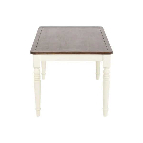 Pusdienu galds Home ESPRIT Brūns Krēmkrāsa Mango koks Koks MDF 160 x 90 x 76 cm