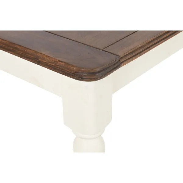 Pusdienu galds Home ESPRIT Brūns Krēmkrāsa Mango koks Koks MDF 160 x 90 x 76 cm