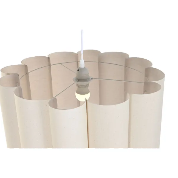 Pakabinamas apšvietimas Home ESPRIT Balta Rusvai gelsva Metalinis 50 W 50 x 50 x 30 cm