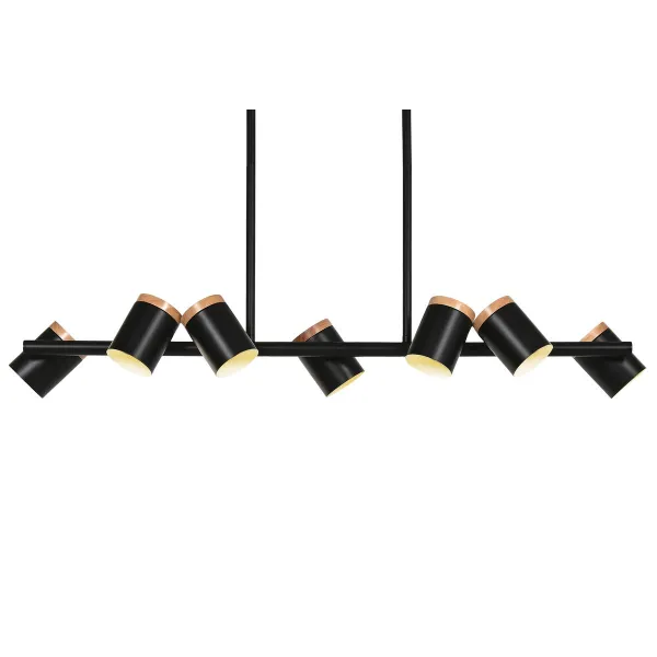 Ceiling Light Home ESPRIT Brown Black Wood Metal 104 X 18 X 164 CM