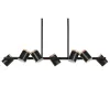 Ceiling Light Home ESPRIT Brown Black Wood Metal 104 X 18 X 164 CM