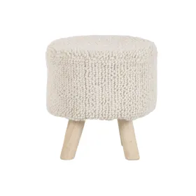Footrest Home ESPRIT Beige Boho 40 x 40 x 40 cm