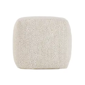 Footrest Home ESPRIT Beige Boho 45 x 45 x 45 cm