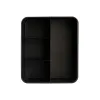 Multi-purpose basket Pieces of Cutlery Black Metal 18 x 13,3 x 15,3 cm (6 Units)
