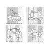 Canvas Pincello Wood Cloth 12 Units