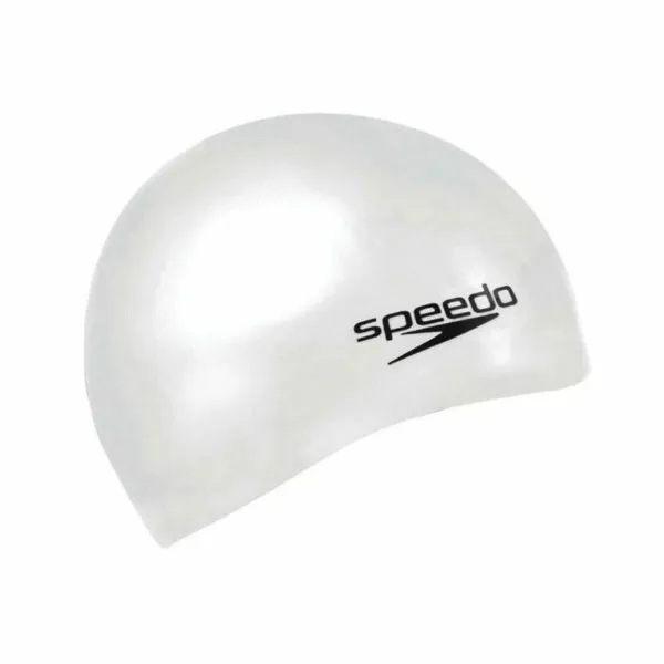 Peldēšanas cepure Speedo PLAIN FLAT Balts Silikona
