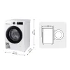 Skalbimo mašina Samsung WW10FG5U34AEECC 60 cm 1400 rpm 10 kg