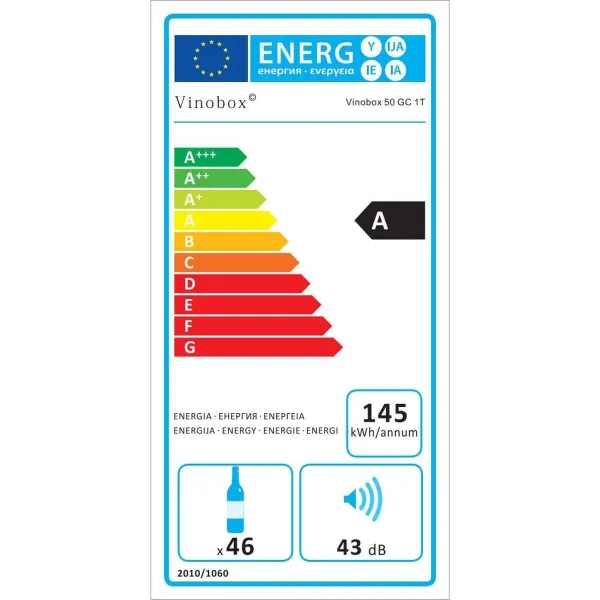 Vinoteek, Veinikapp Vinobox V50GC1TI Must