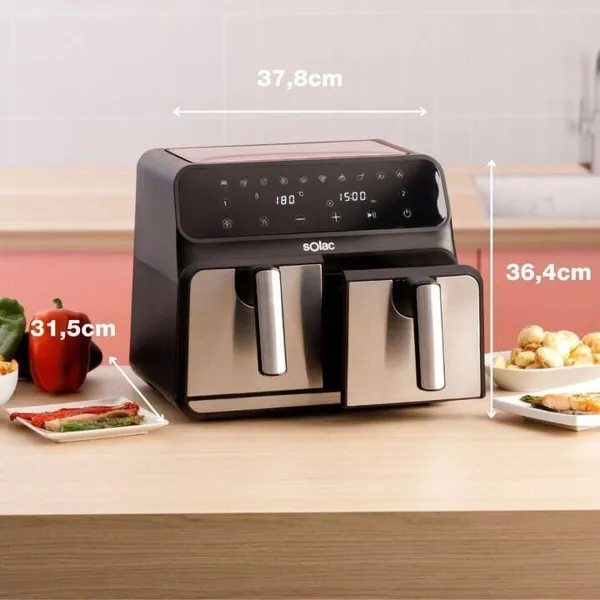 Air Fryer Solac FA1520 Black 1700 W 8 L
