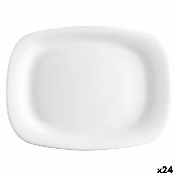 Plokščia lėkštė Bormioli BOR1191 Stačiakampis (24 vnt.) (20 x 28 cm)