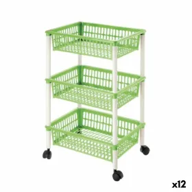Dārzeņu ratiņi Tontarelli Mito 3 Plastmasa Zaļš 40 x 29 x 62 cm (12 gb.)
