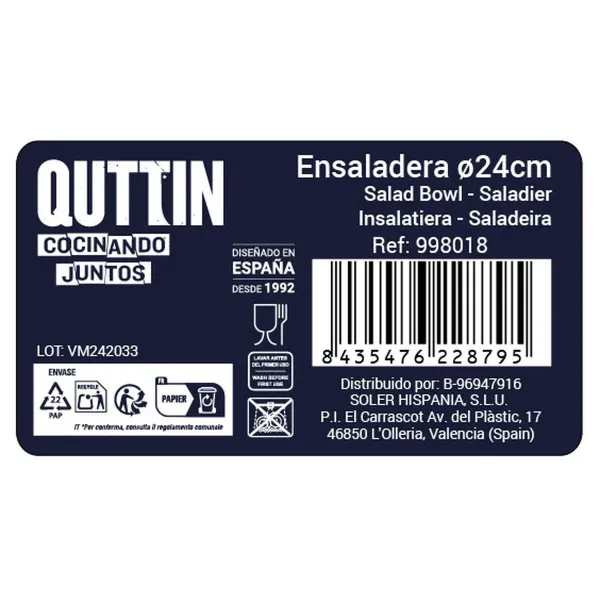 Salotų Dubuo Privilege Plienas Aperityvas (8 vnt.) (24,1 x 11,7 cm)