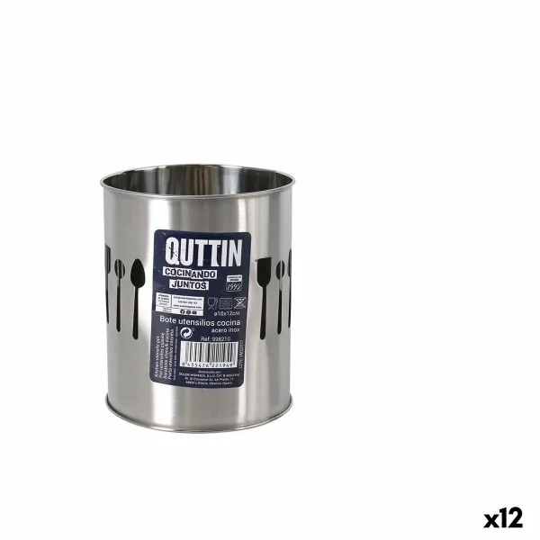 Stalo įrankių dėklas Quttin Quttin Nerūdijantis plienas ø 10,3 x 12,2 cm (12 vnt.)