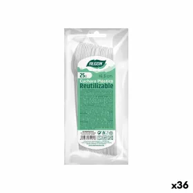 Šaukštų rinkinys Algon Daugkartinio naudojimo Balta 36 Vienetai 16,5 cm