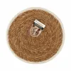 Table Mat Privilege Marine algae Brown With trim Ø 25 cm (36 Units)
