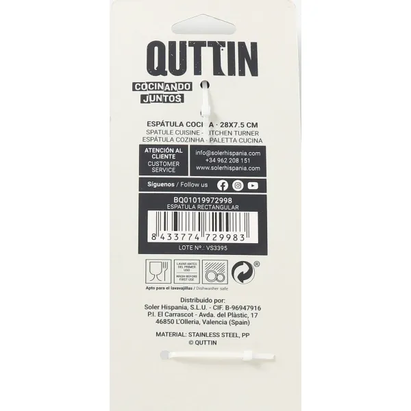 Virtuvės mentelė Quttin 32 x 7 x 6 cm 29 x 7 x 6 cm (18 vnt.)