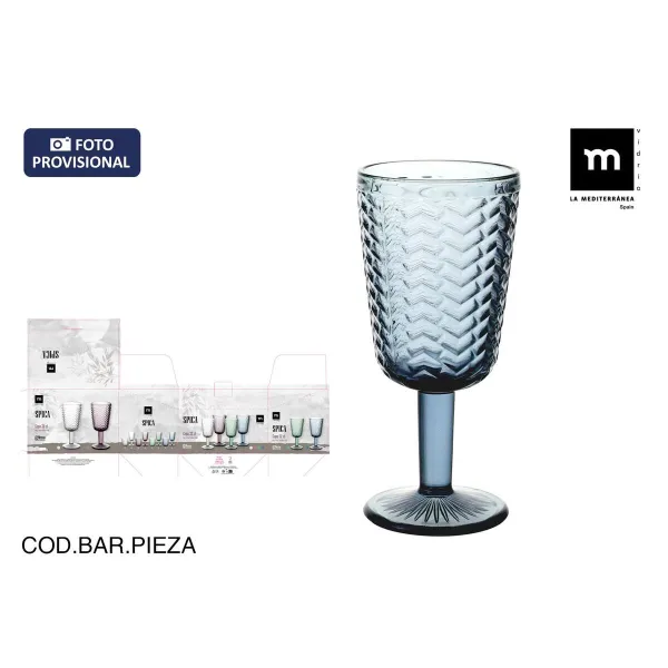 Wineglass La Mediterránea Spica Blue (36 Units)