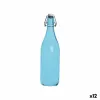 Glass Bottle La Mediterránea Glass 1 L (12 Units)