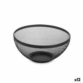 Ваза для фруктов Confortime Чёрный Металл 26 x 12,5 cm (12 штук)