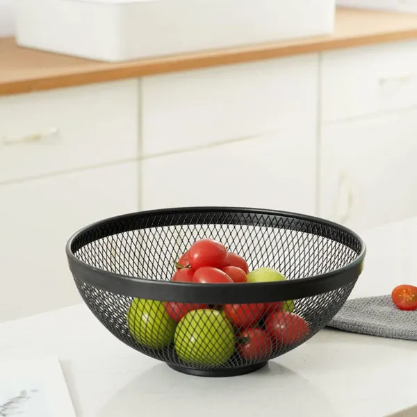 Vaisių dubuo Confortime Juoda Metalinis 26 x 12,5 cm (12 vnt.)