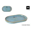 Vuoka La Mediterránea Scratch blue Posliini Ovaali 25,3 x 13,5 x 2 cm (12 osaa)