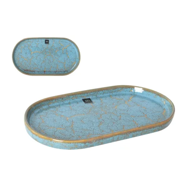 Vuoka La Mediterránea Scratch blue Posliini Ovaali 25,3 x 13,5 x 2 cm (8 osaa)