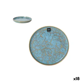 Поднос La Mediterránea Scratch blue Фарфор Круглая 20 x 2,3 cm (18 штук)