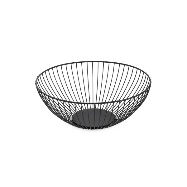 Vaisių dubuo Confortime Juoda Metalinis 24,5 x 24,5 x 10 cm (12 vnt.)