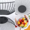 Vaisių dubuo Confortime Juoda Metalinis 24,5 x 24,5 x 10 cm (12 vnt.)