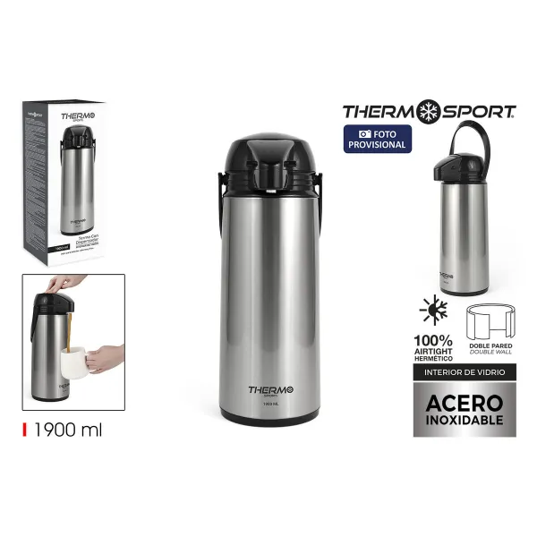 Šiluminis indas ThermoSport Sidabras 1,9 L (6 vnt.)